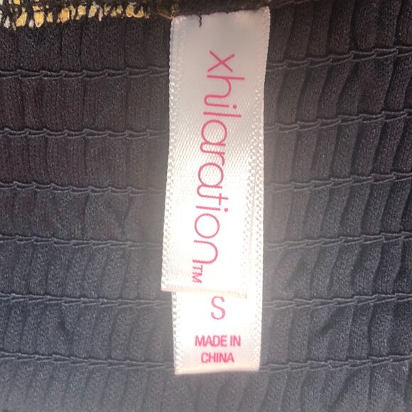 Xhilaration Navy and Yellow Floral Jumpsuit - Size Small - Picture 7 of 8